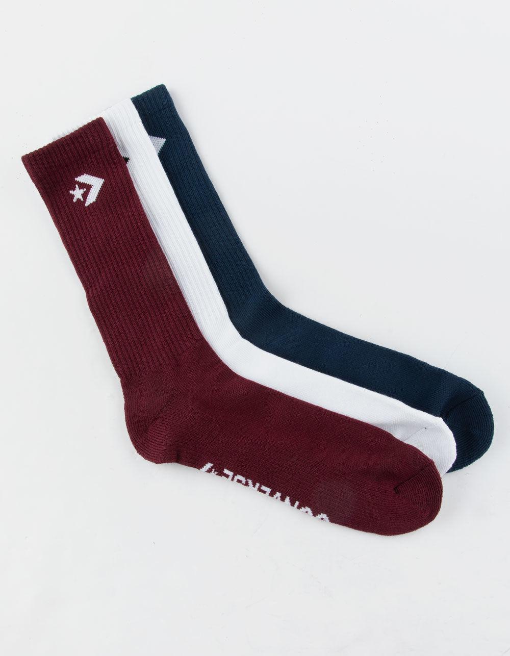 Lyst Converse 3 Pack Chevron Mens Crew Socks in Red for Men