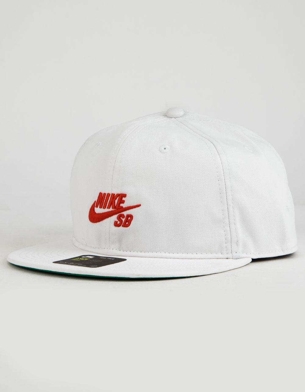 all white nike snapback