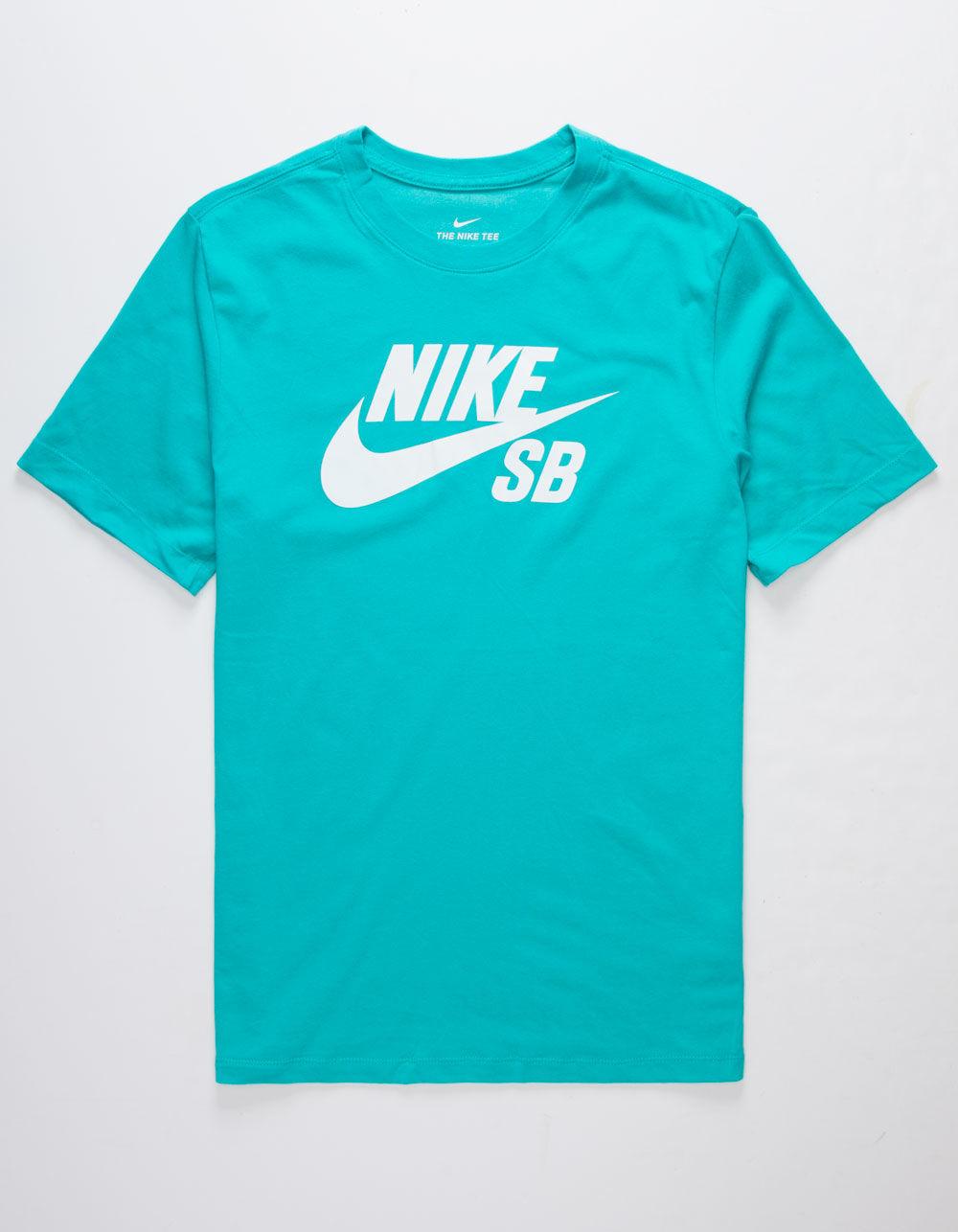Nike Dri-fit Logo Teal Green Mens T-shirt in Blue for Men - Lyst