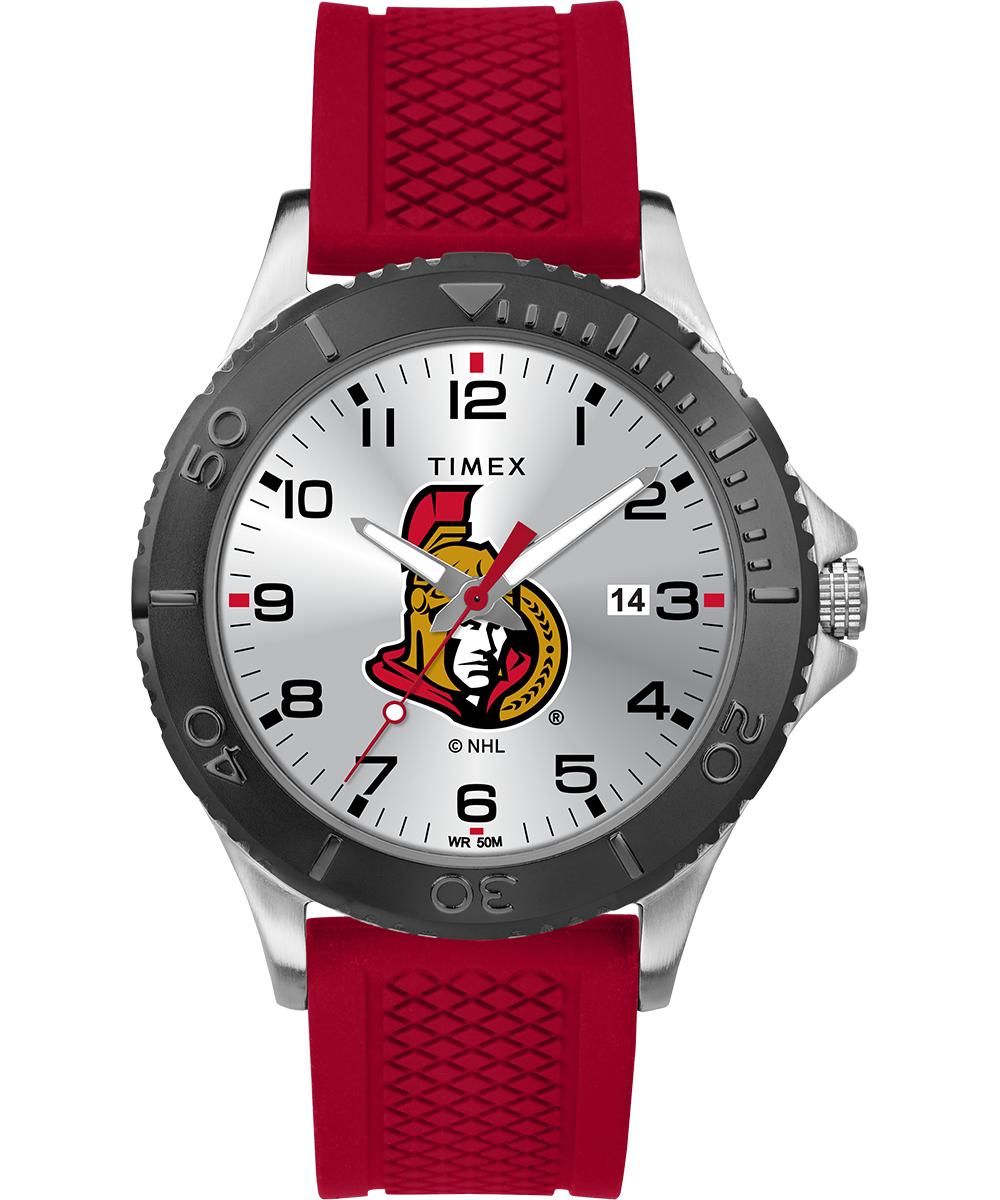 Timex Watch Gamer Red Ottawa Senators Silver-tone/red/silver-tone in ...