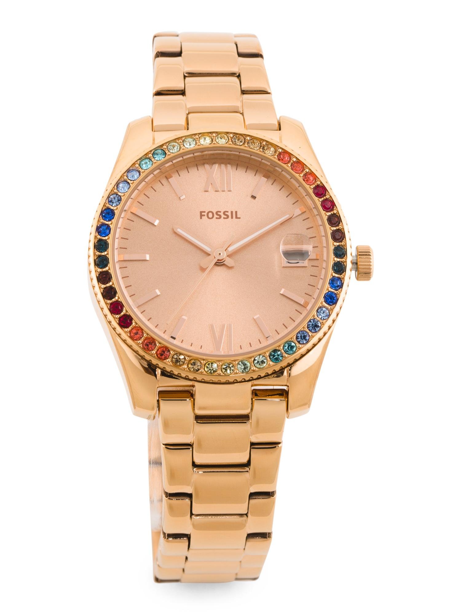 Tj Maxx Women's Scarlette Rainbow Crystal Bezel Bracelet  