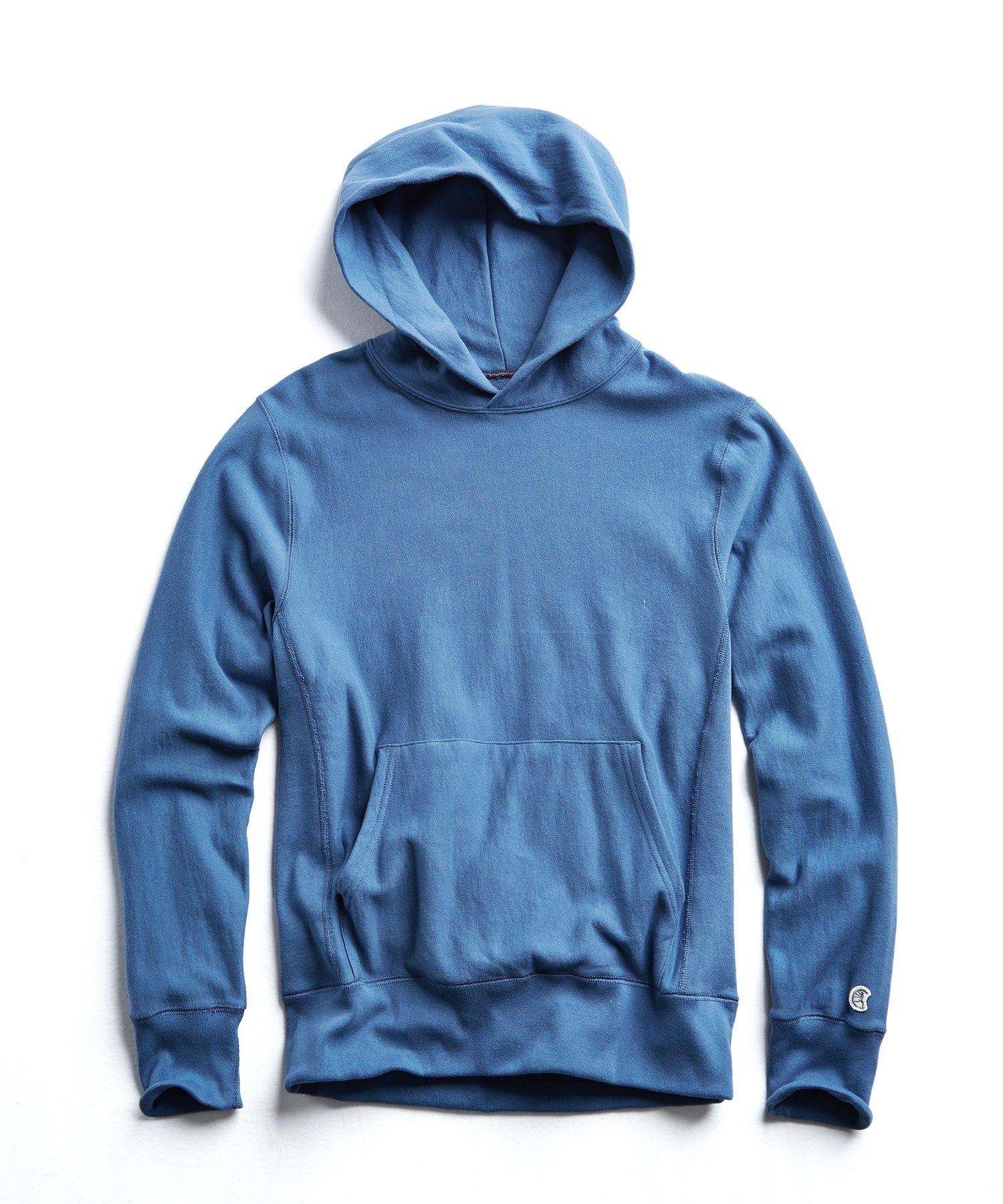 Lyst - Todd Snyder Terry Popover Hoodie Sweatshirt In Blue Grotto in ...