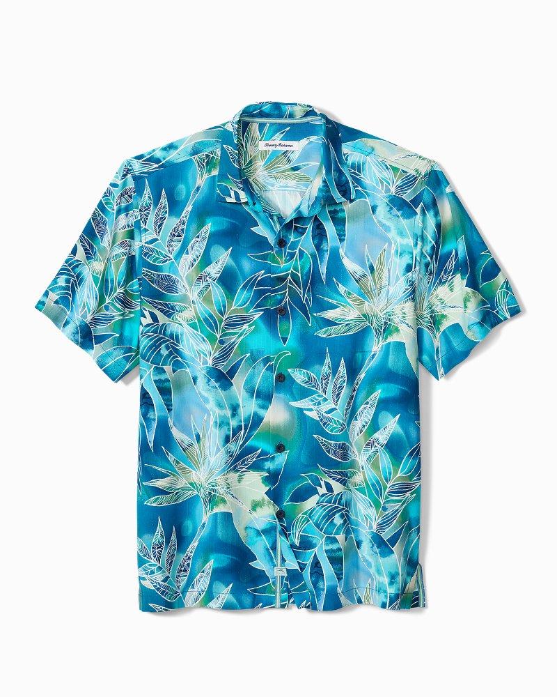 Tommy Bahama Silk Big & Tall Azul Lagoon Camp Shirt in Blue for Men - Lyst
