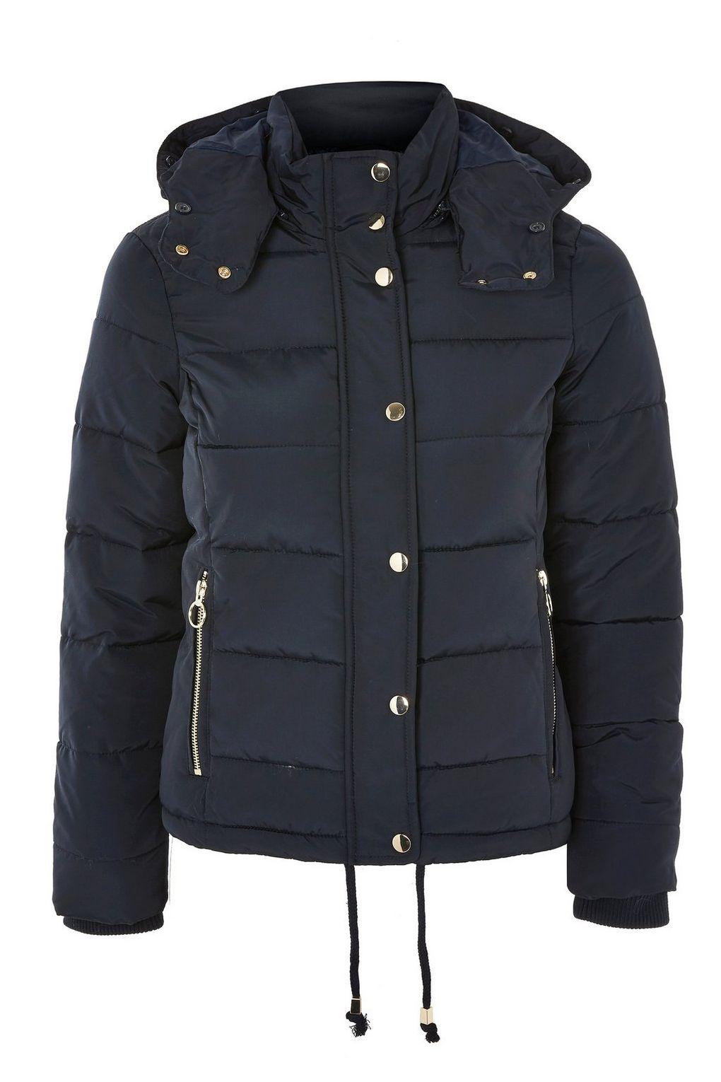 Lyst Quilted Puffer Jacket in Blue