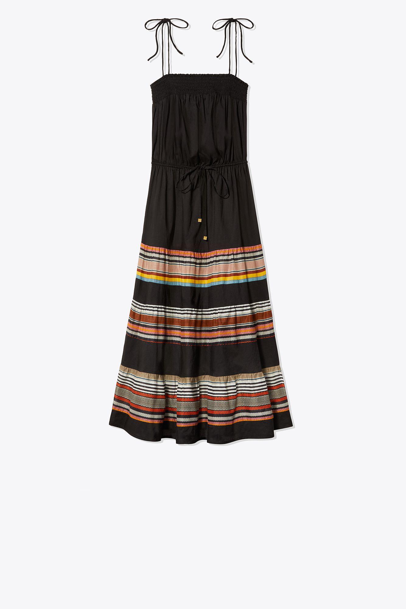 Lyst - Tory Burch Smocked Sundress in Black - Save 5%
