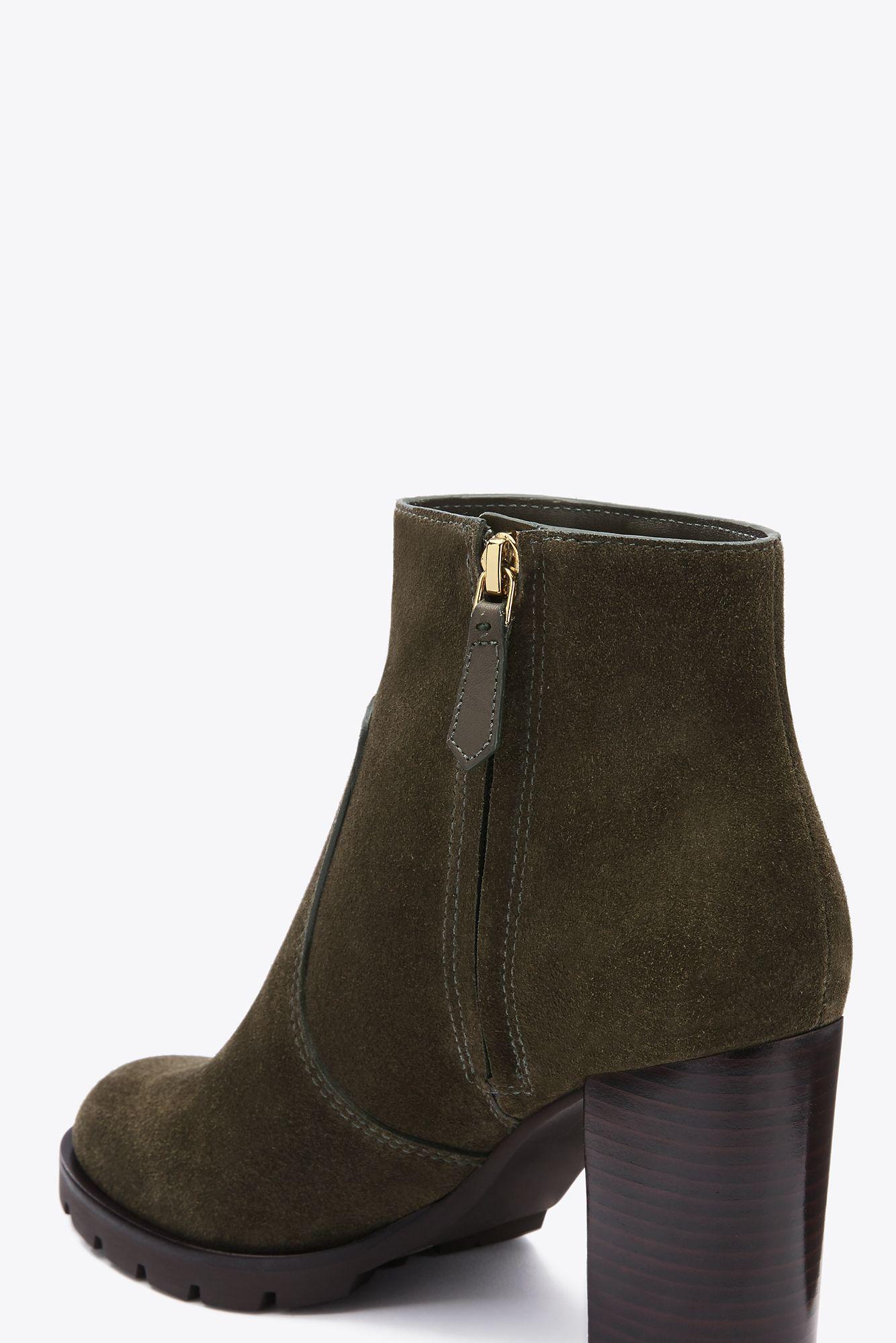 lug sole boots green