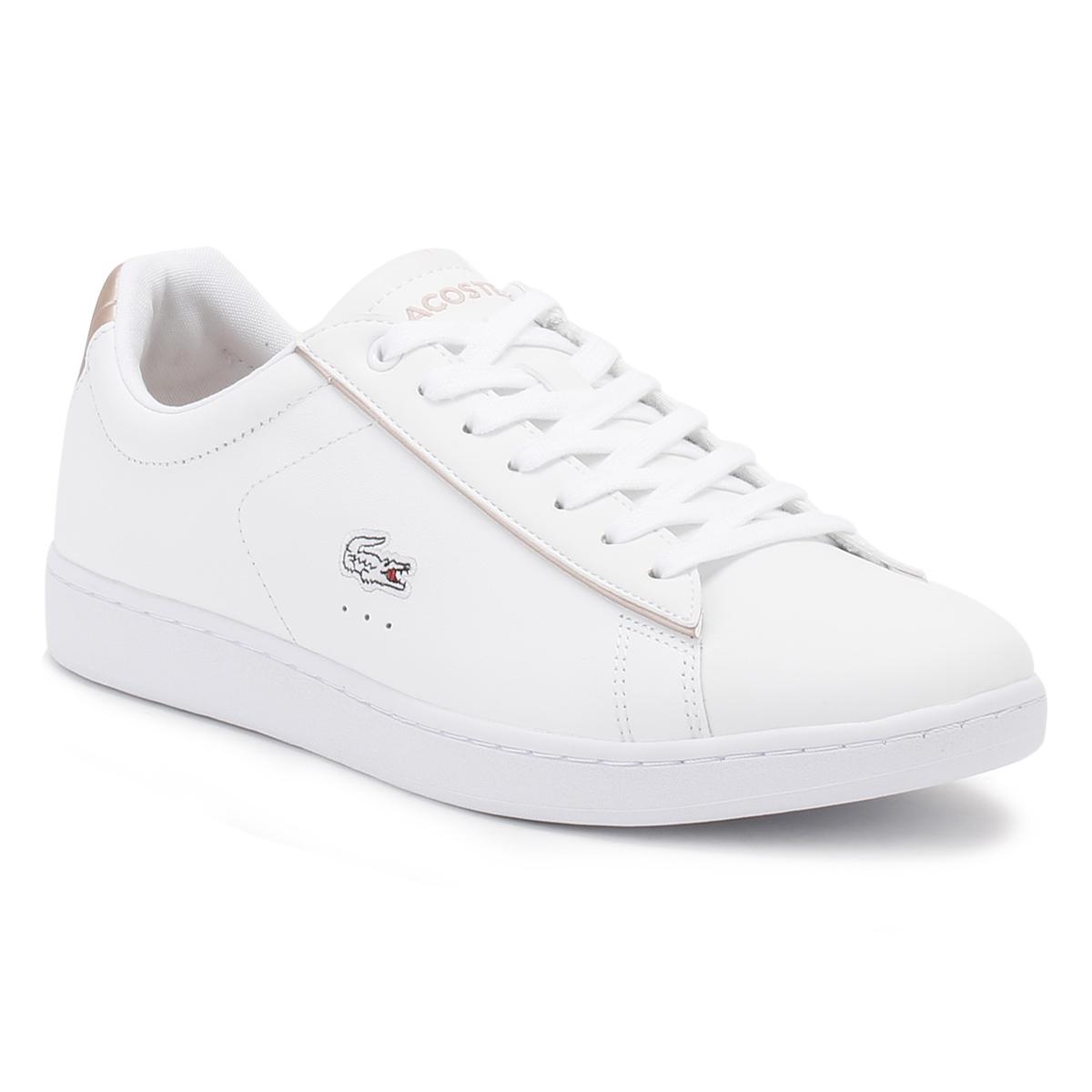 Lyst - Lacoste Womens White/light Pink Carnaby Evo 217 2 Spw ... Gallery