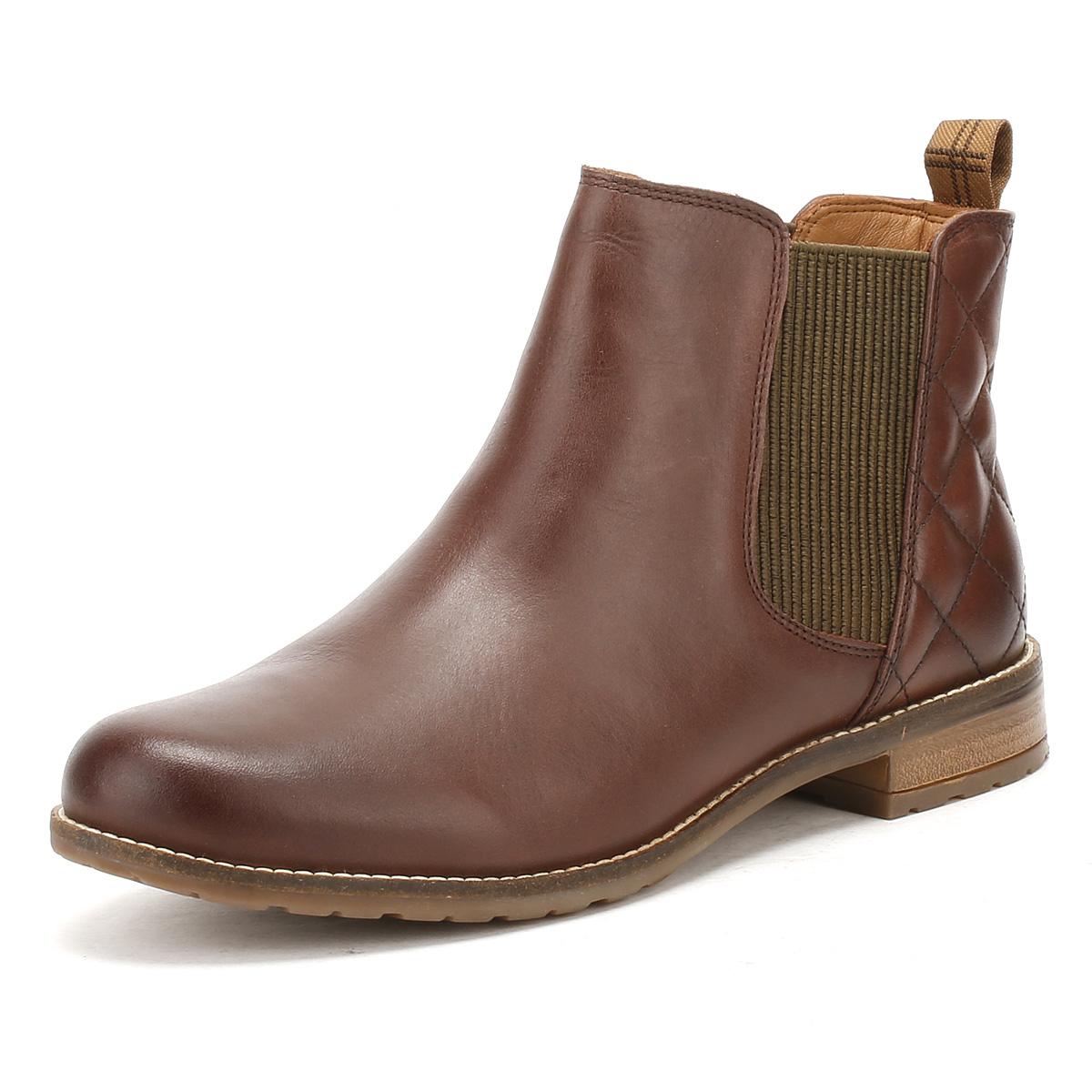 Barbour Womens Wine Brown Abigail Chelsea Boots Women's Low Ankle Boots ...