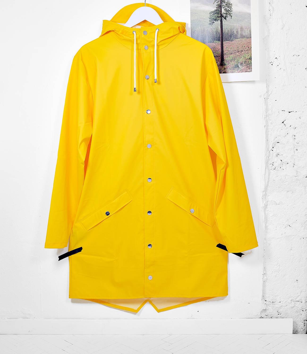 Rains Long Yellow Polyurethane And Polyester Jacket In Yellow For Men Lyst 8904