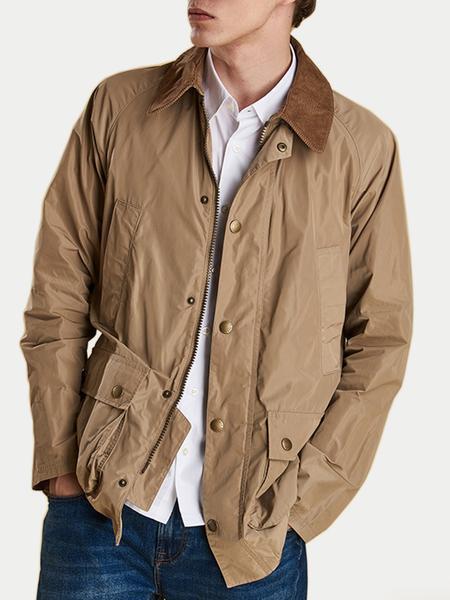 Barbour Bedale Casual Jacket Beige in Natural for Men - Lyst