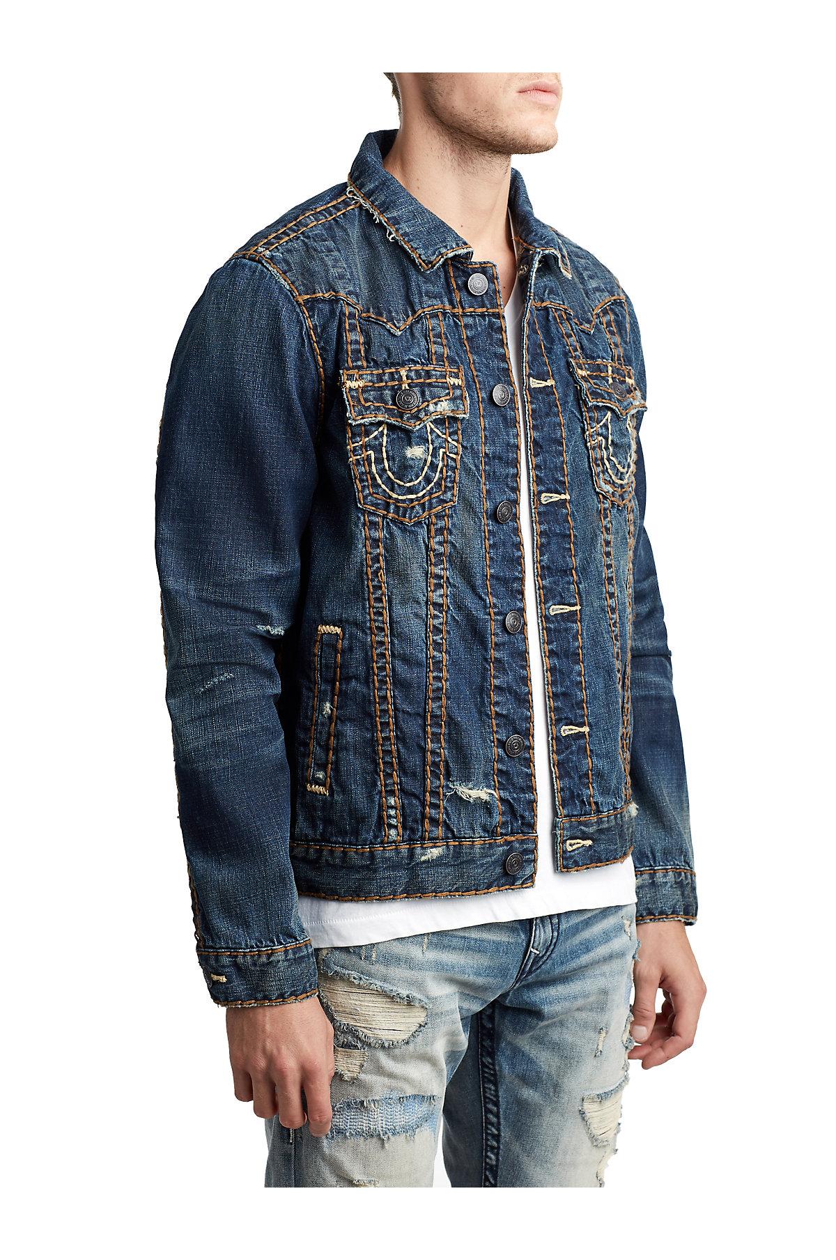 Lyst - True Religion Super T Western Jimmy Denim Jacket in Blue for Men