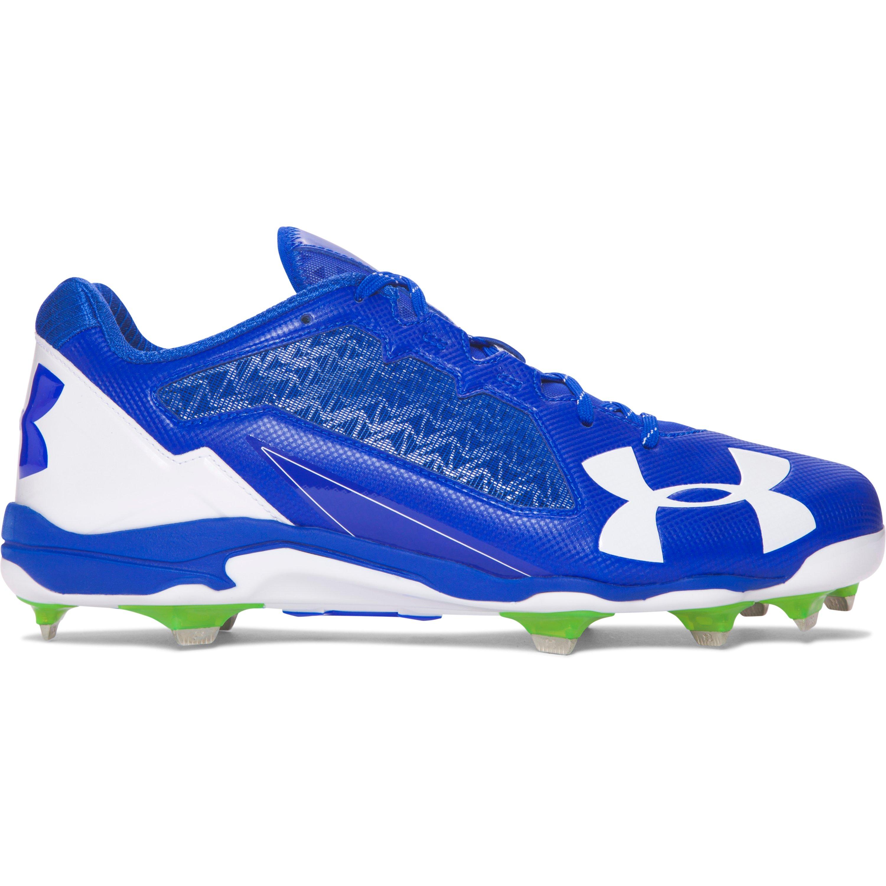 Under armour Men's Ua Deception Low Diamondtips Baseball Cleats in Blue