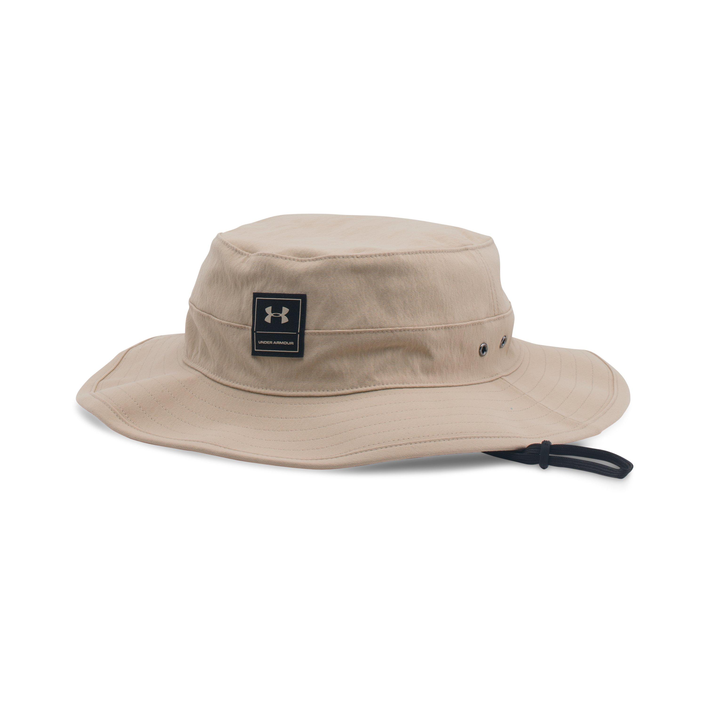 Headwear Under Armour Mens Bucket Hat Mens Hats Tan Under Armour