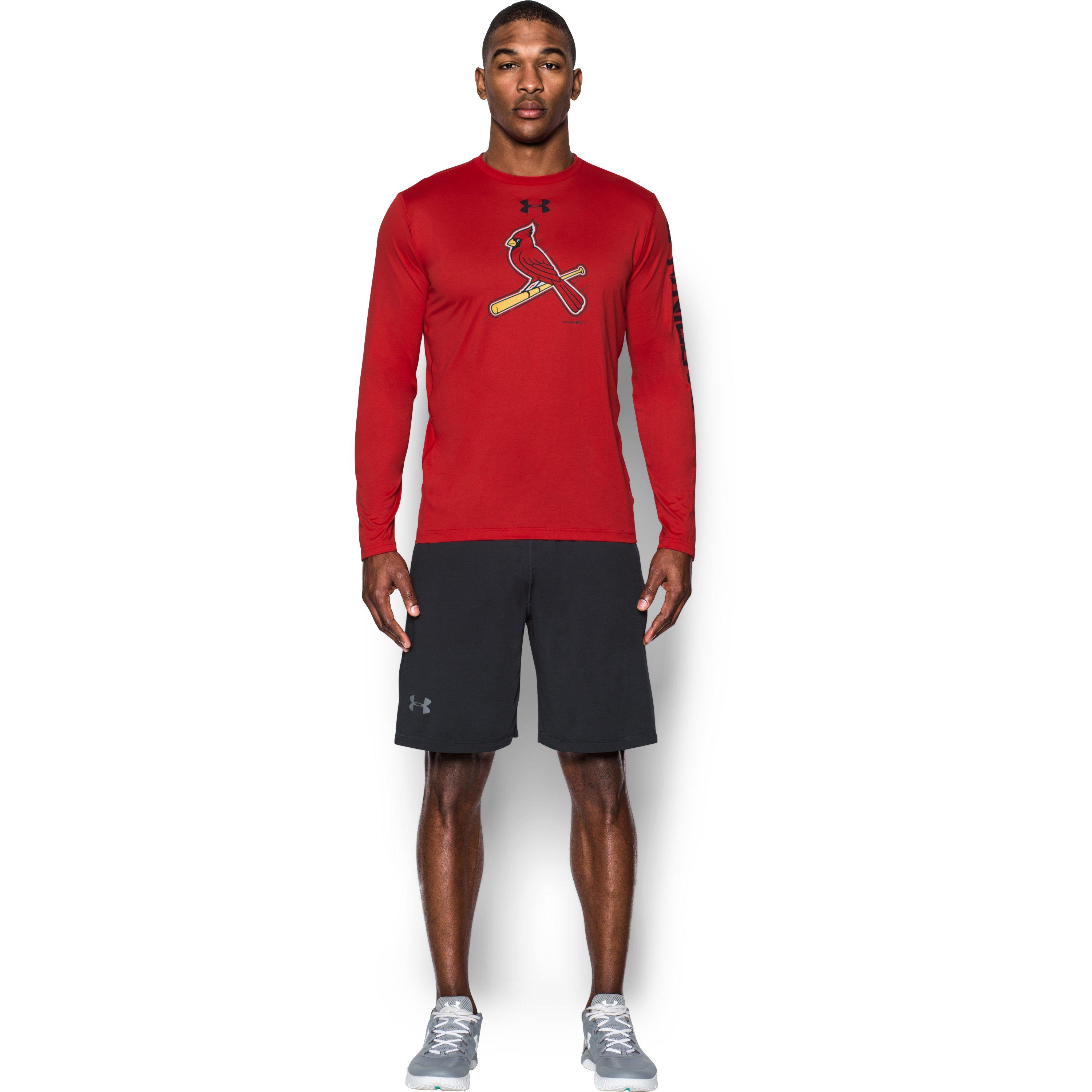 Under armour Men's St. Louis Cardinals Ua Techtm Long Sleeve Tshirt in