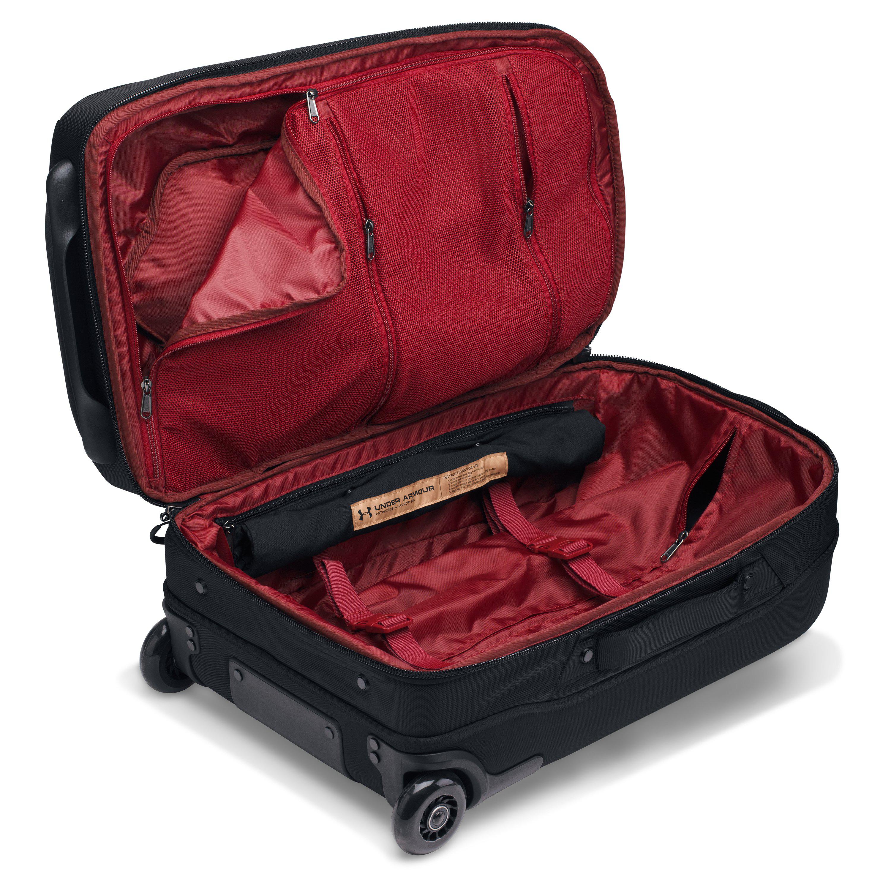 Lyst Under Armour Ua Carry On Rolling Travel Bag In Black For Men View Fullscreen