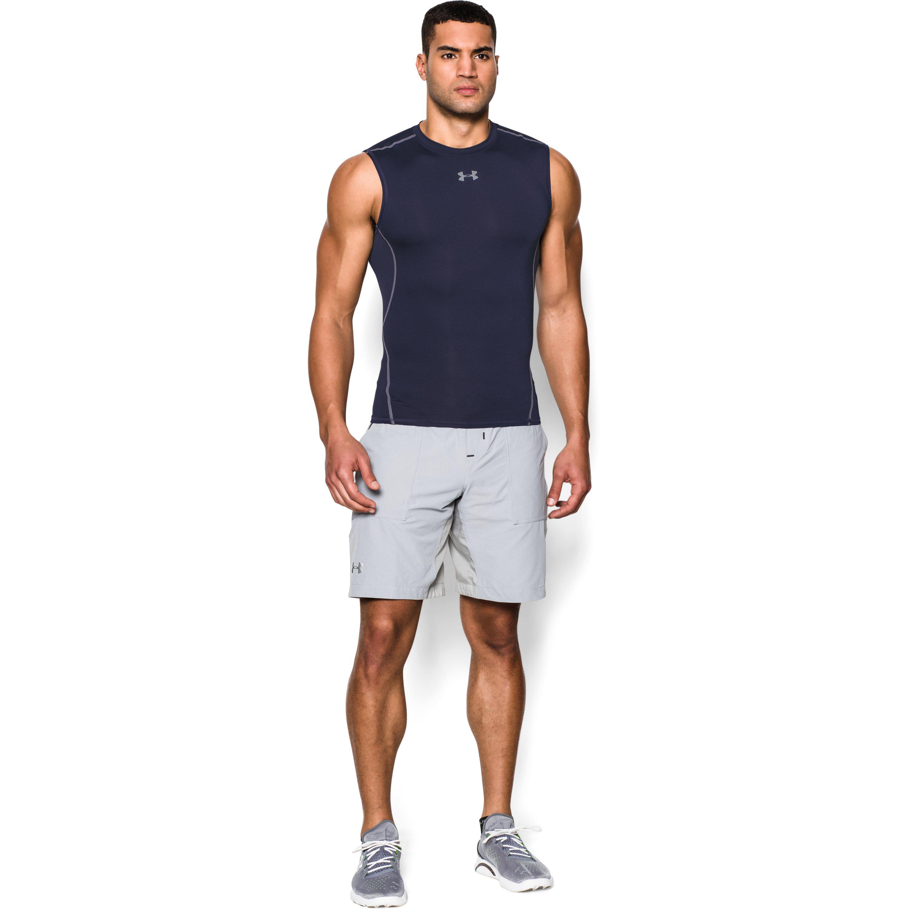 under armour men's heatgear armour sleeveless compression shirt