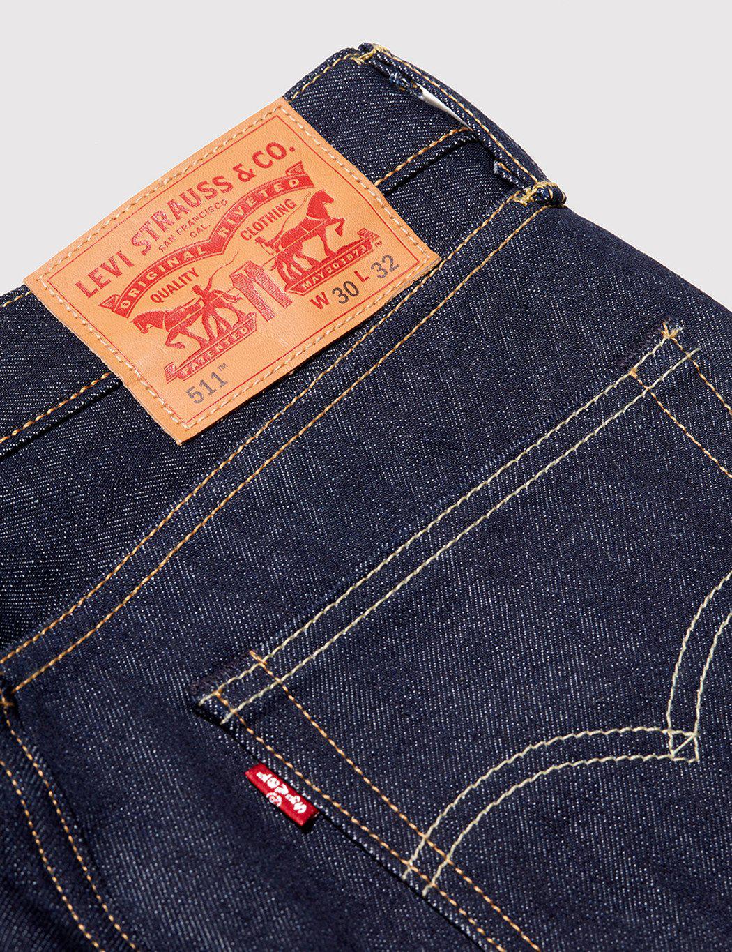 levis 511 black selvedge