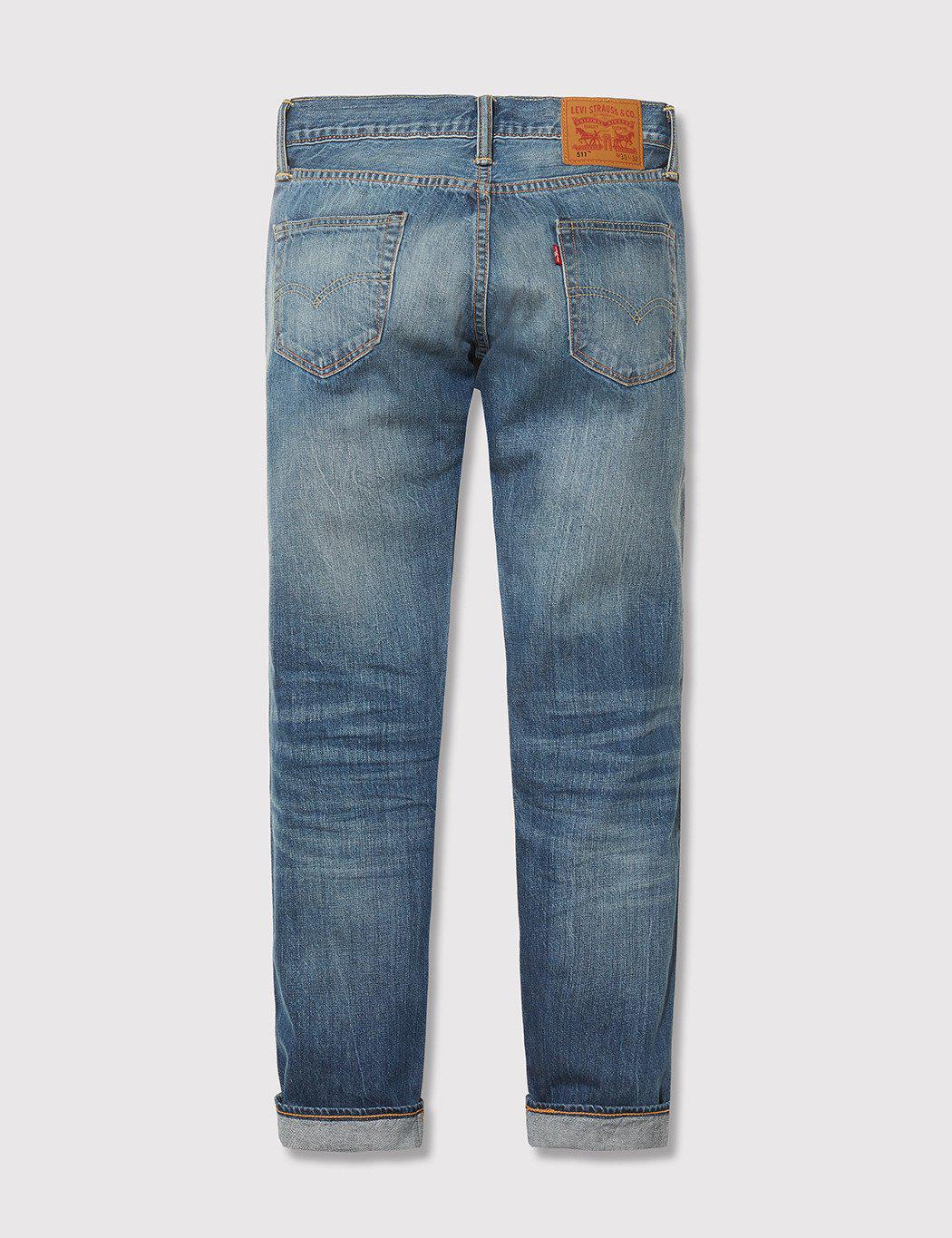 levi's 511 raw selvedge