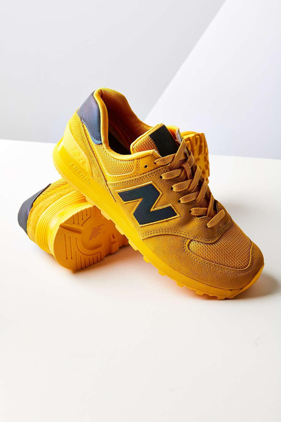 Lyst New Balance 574 Sneakers in Yellow