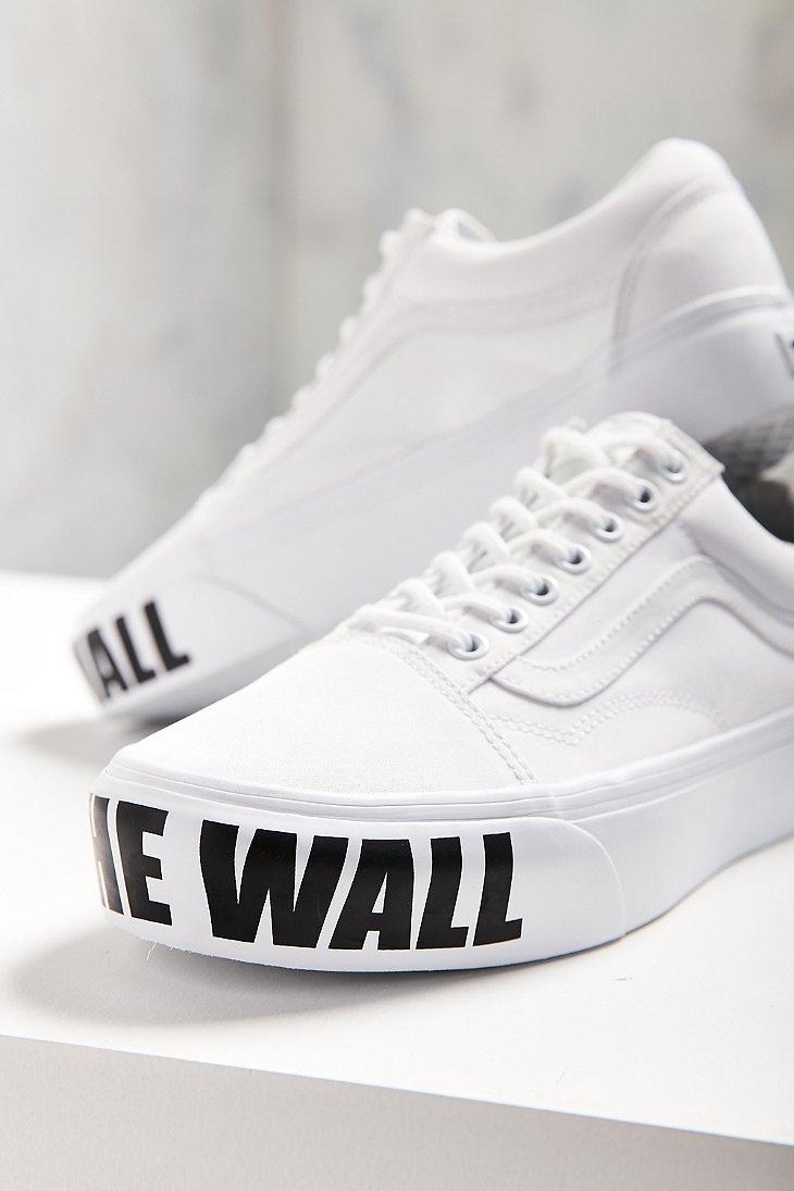 Vans Off The Wall Old Skool Sneaker in White | Lyst