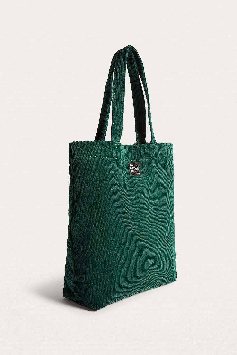 Urban Outfitters Uo Corduroy Tote Bag - Womens All in Green - Lyst