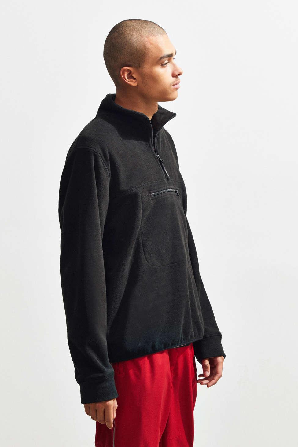 Download Lyst - Stussy Polar Fleece Mock Neck Pullover Sweatshirt in Black for Men