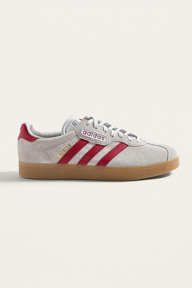 adidas gazelle super grey and red trainers adidas gazelle super grey and red trainers