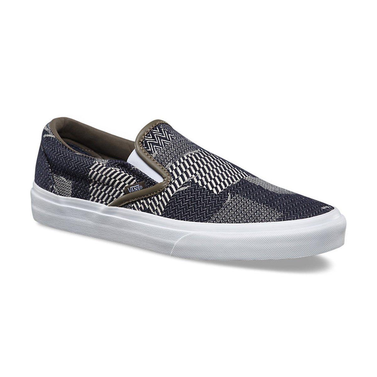 vans slip on patchwork denim