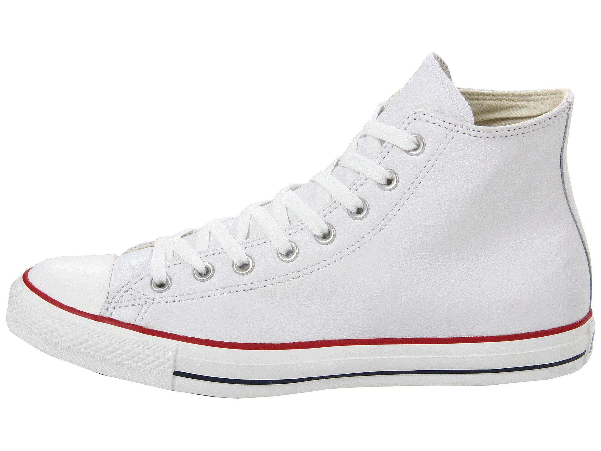 chuck taylor all star leather high top white mono