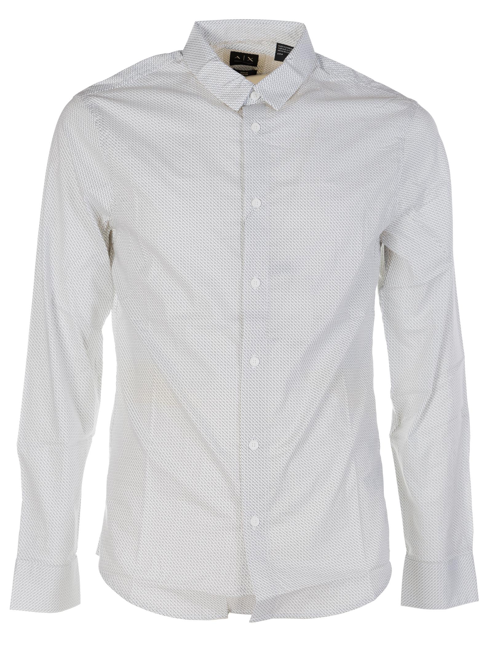 armani exchange shirts white