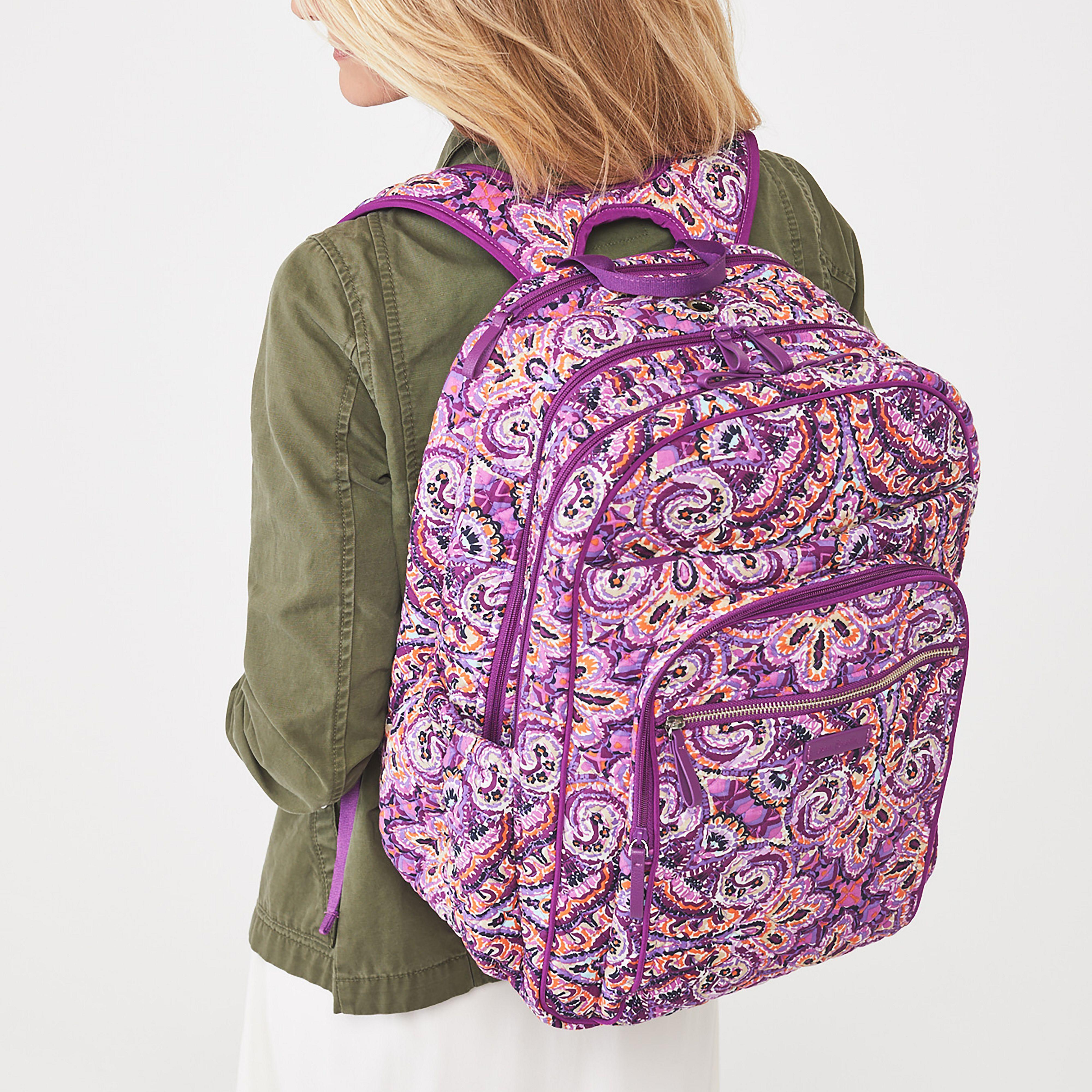 Lyst - Vera Bradley Iconic Xl Campus Backpack in Purple