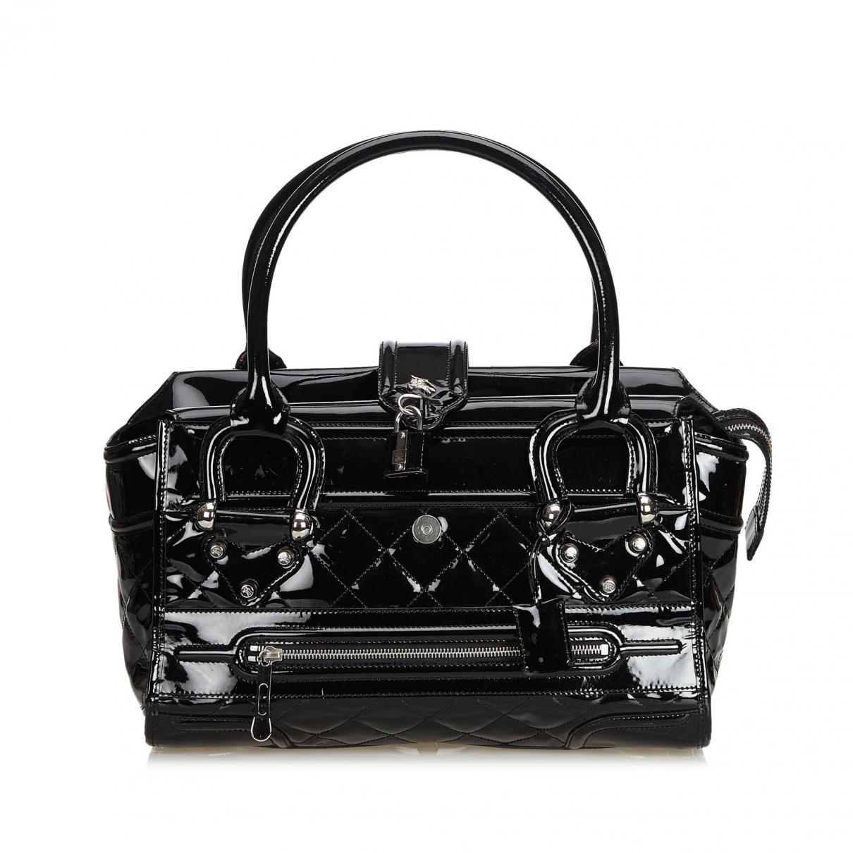 Burberry Pre-owned Black Patent Leather Handbags in Black - Lyst