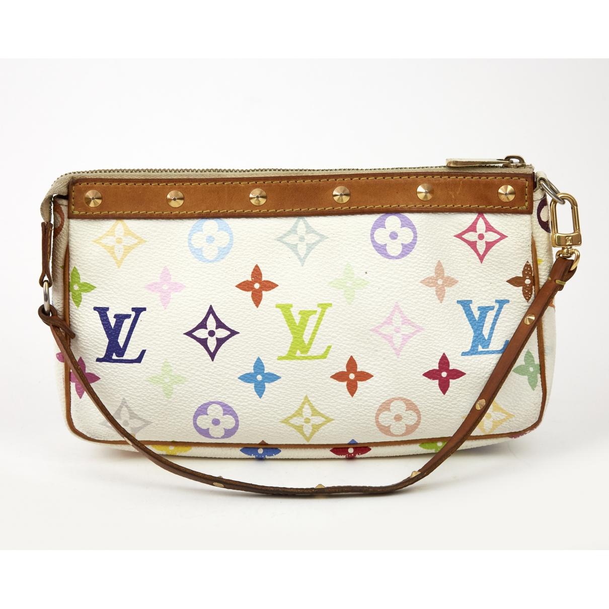 Louis Vuitton Pre-owned White Cloth Handbags in White - Lyst