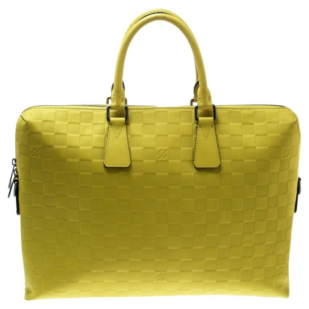 Louis Vuitton Yellow Cloth Bag in Yellow for Men - Lyst