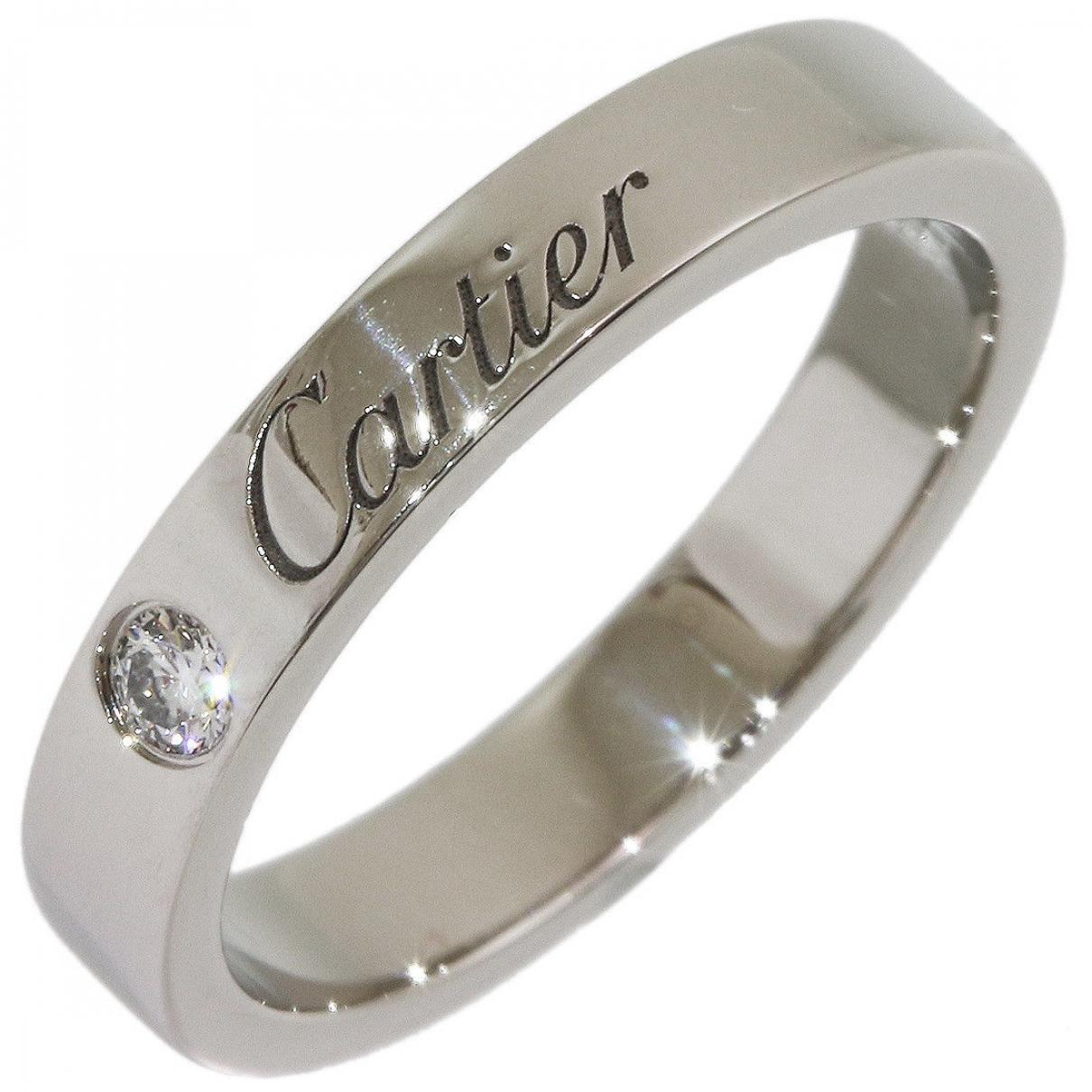Lyst Cartier Silver Platinum Ring in Metallic