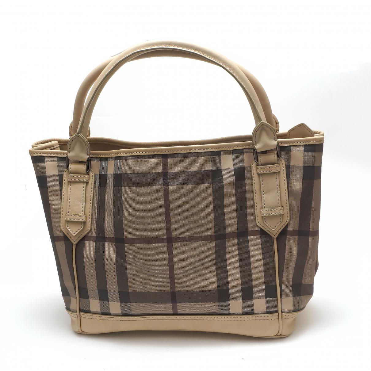 Lyst Burberry Pre Owned Cloth Handbag Burberry Women S Pre Owned Cloth Handbag