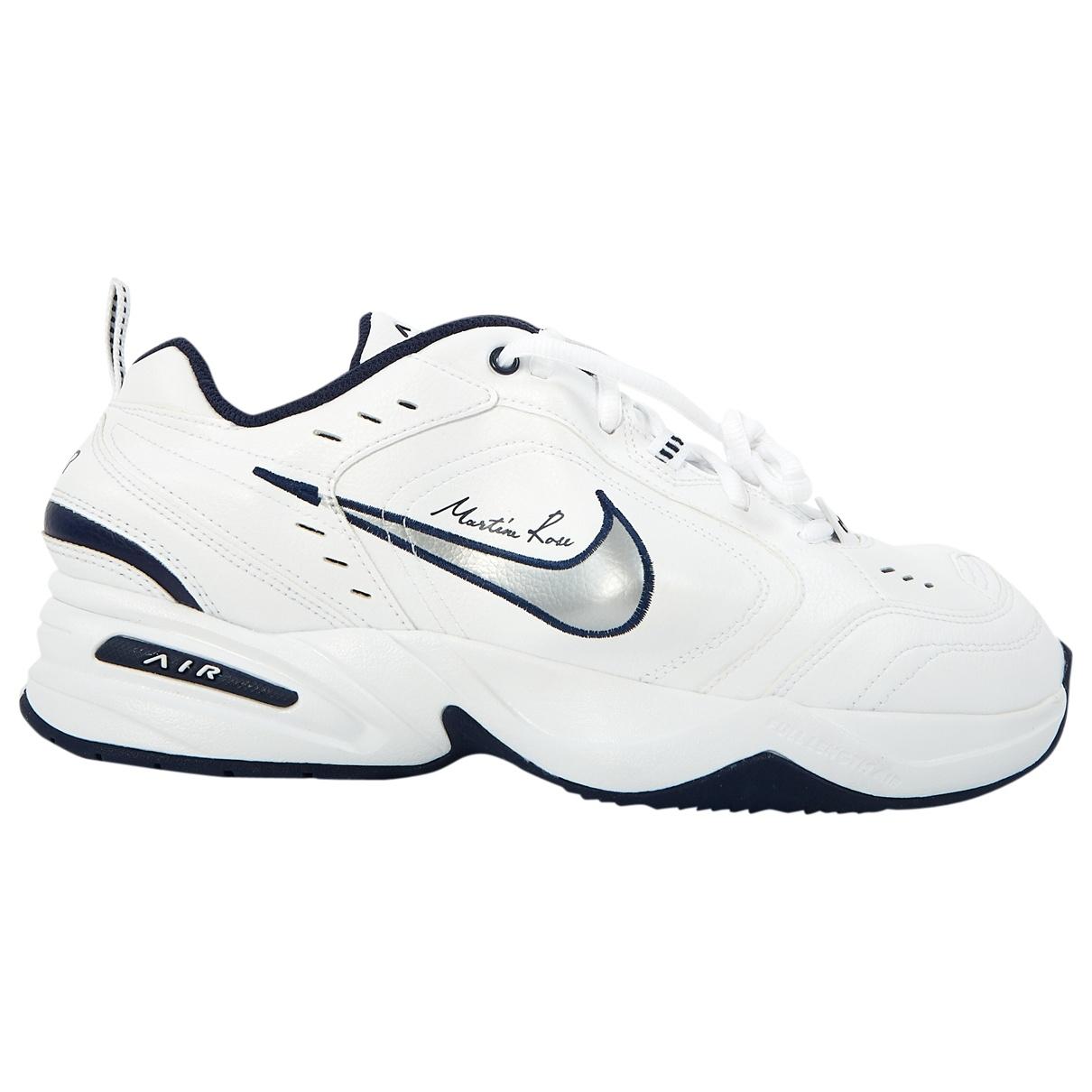 Lyst - Nike Air Monarch White Leather Trainers in White for Men