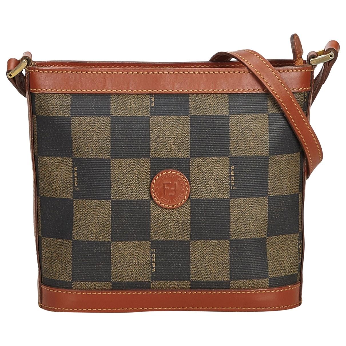 Fendi Pre-owned Vintage Brown Cloth Handbags in Brown - Lyst