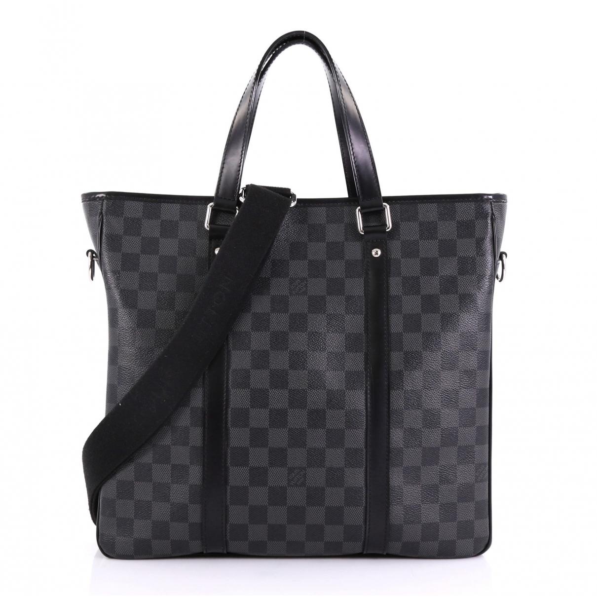 Louis Vuitton Pre-owned Black Leather Bags in Black for Men - Lyst