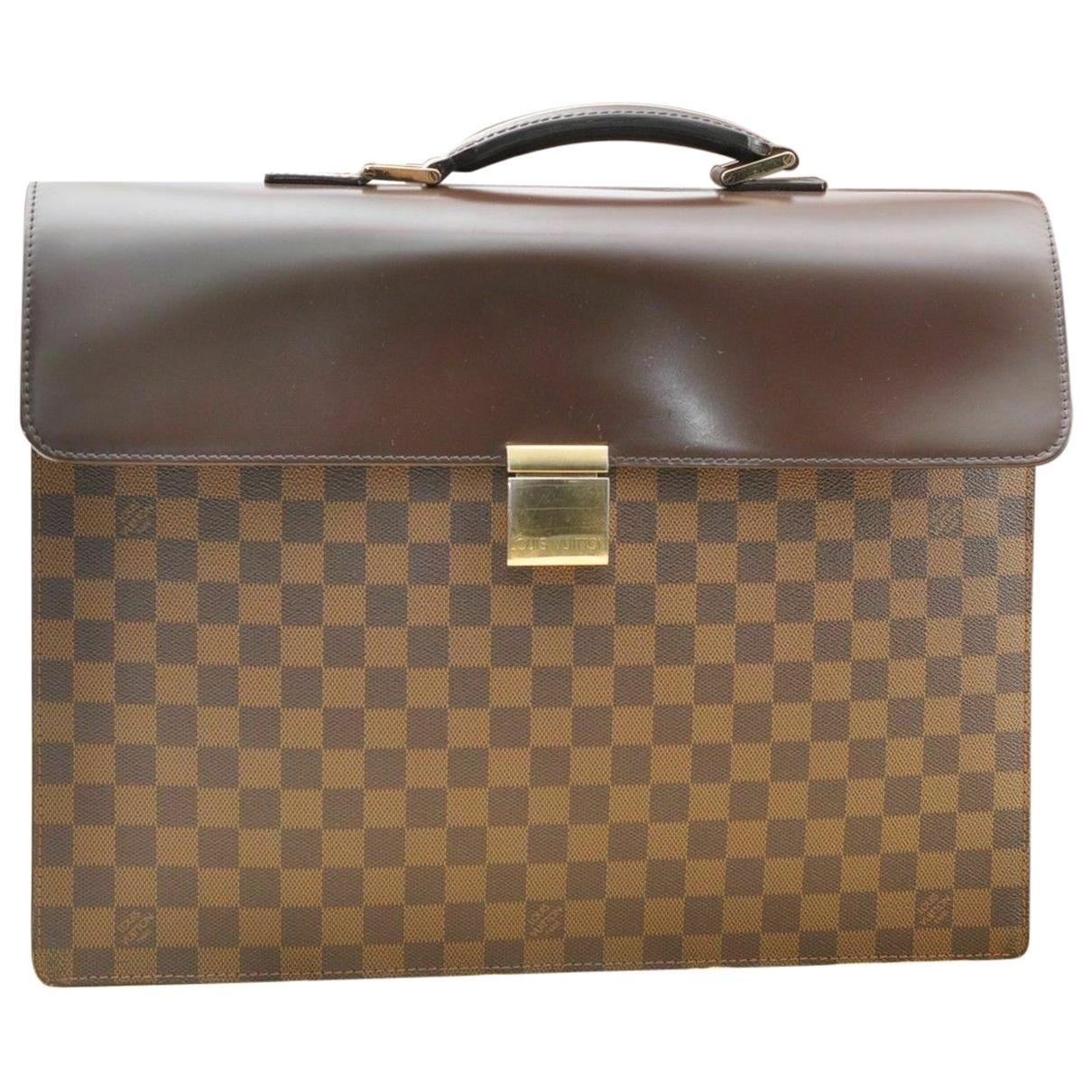 Lyst - Louis Vuitton Vintage Brown Cloth Handbag in Brown