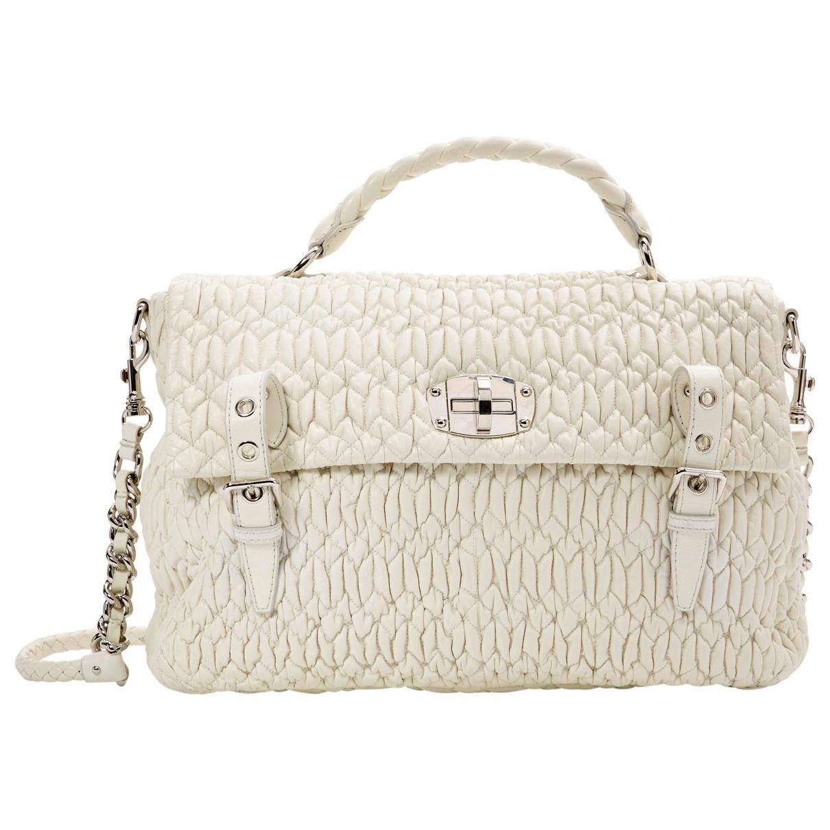 miu miu white handbag