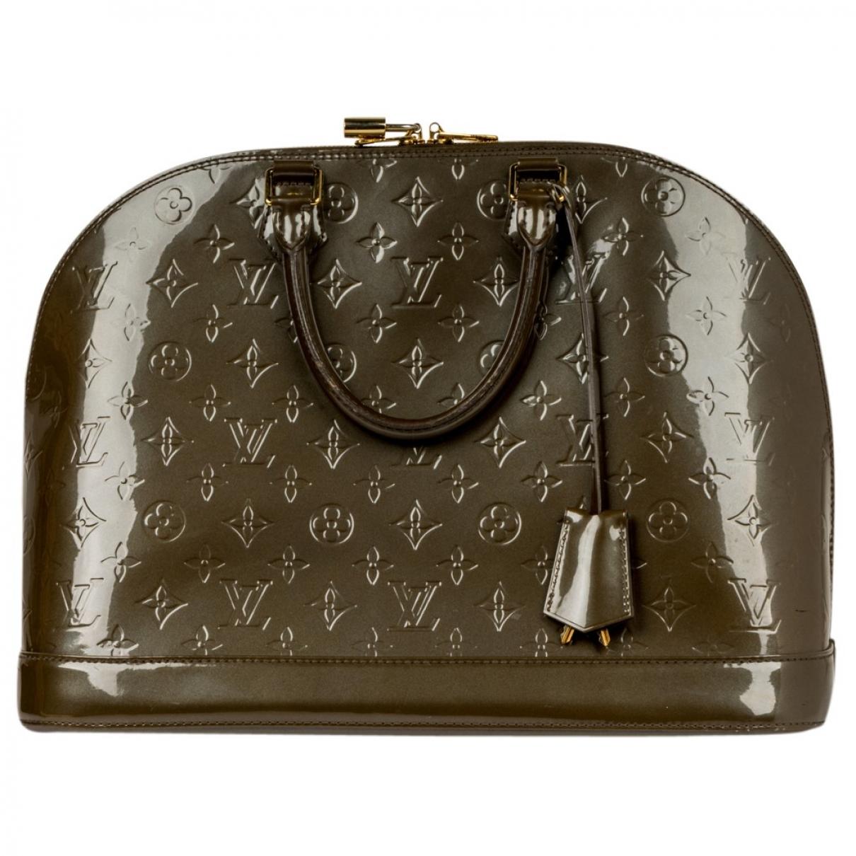 Louis Vuitton Alma Leather Handbag in Green - Lyst