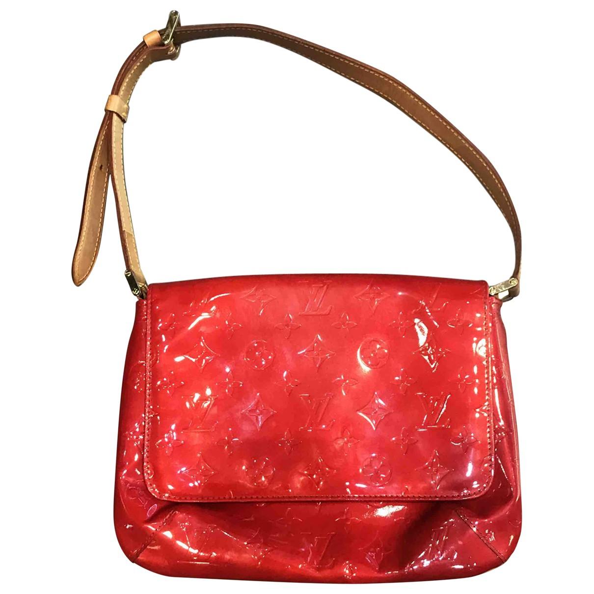 Louis vuitton Pre-owned Leather Crossbody Bag in Red | Lyst