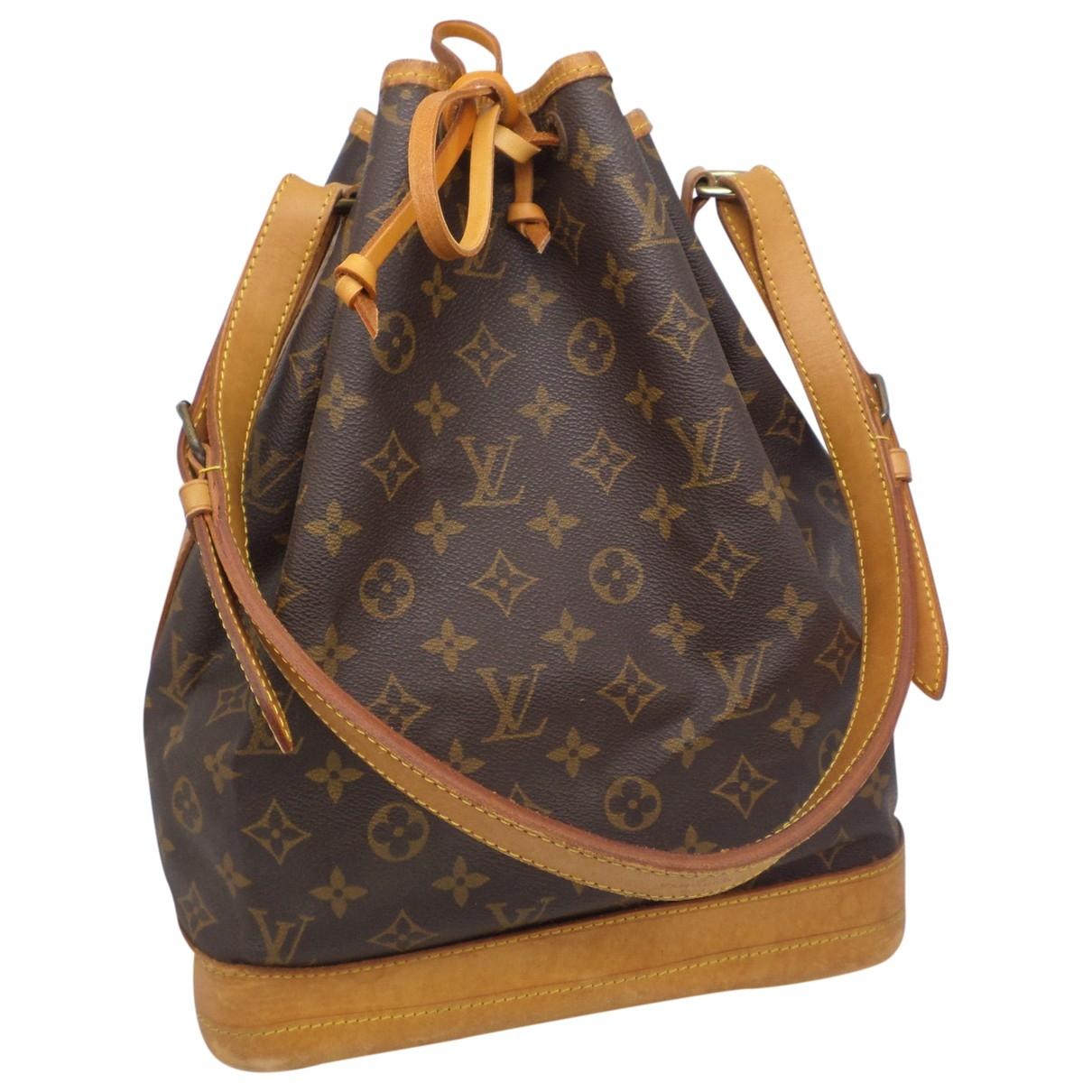 Louis Vuitton Pre-owned Vintage Noé Brown Cloth Handbags in Brown - Lyst
