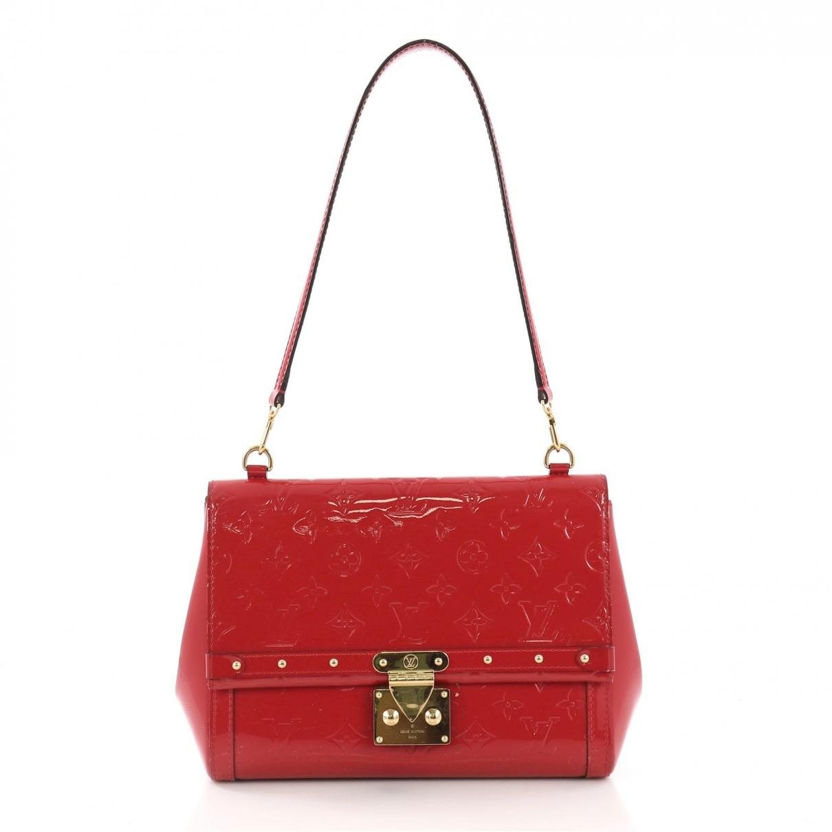 Louis Vuitton Venice Patent Leather Handbag in Red - Lyst