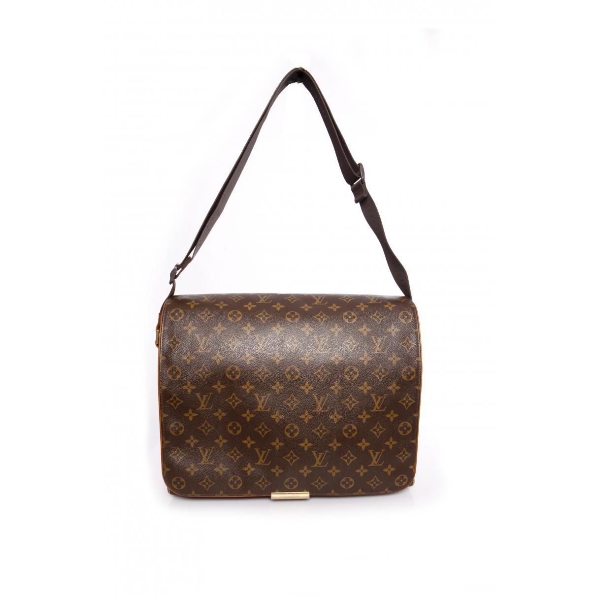Lyst - Louis Vuitton Brown Cloth Travel Bag in Brown