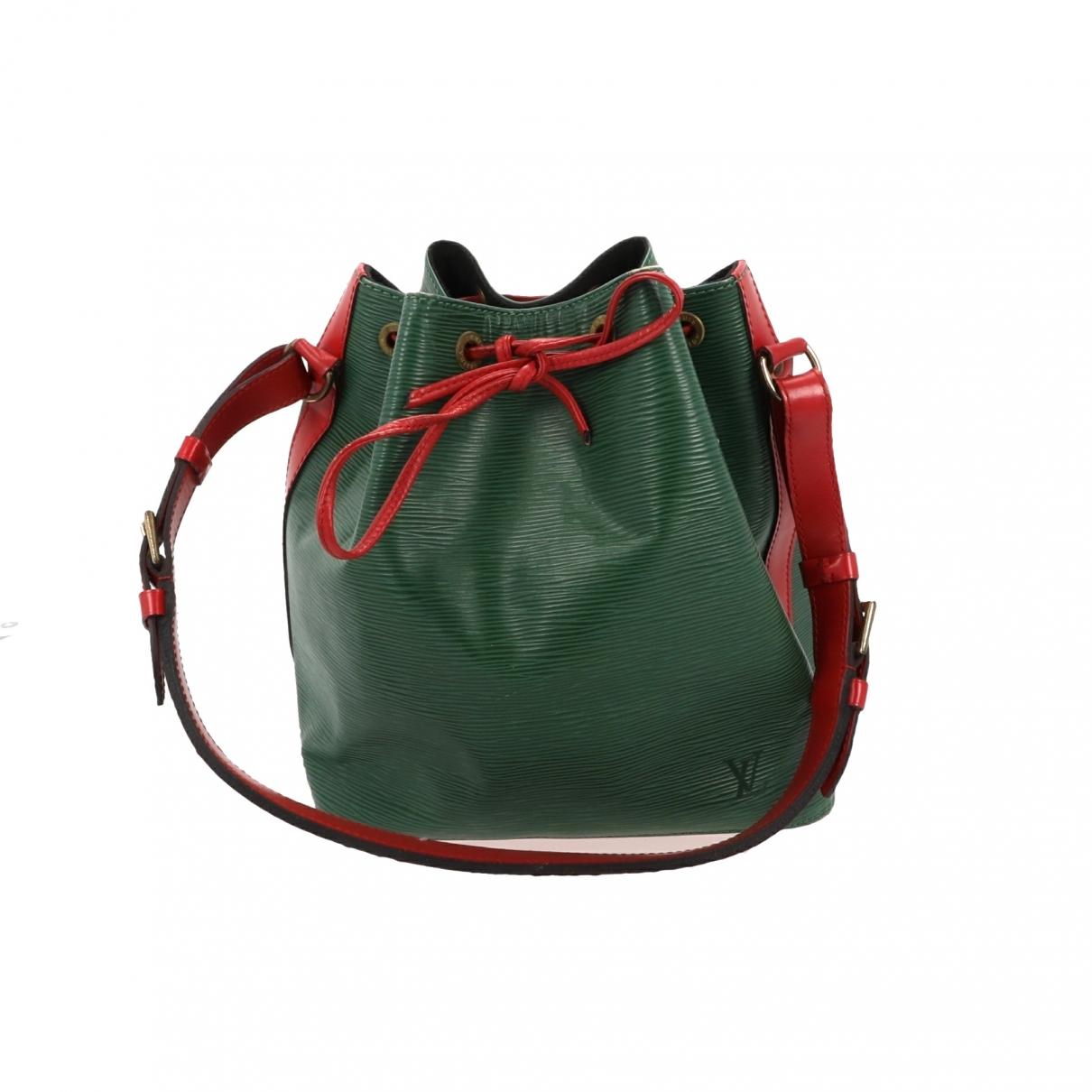 Lyst - Louis Vuitton Vintage Noé Green Leather Handbag in Green