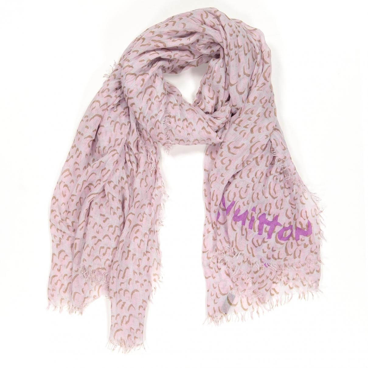 Louis Vuitton Pre-owned Pink Cashmere Scarves in Pink - Lyst