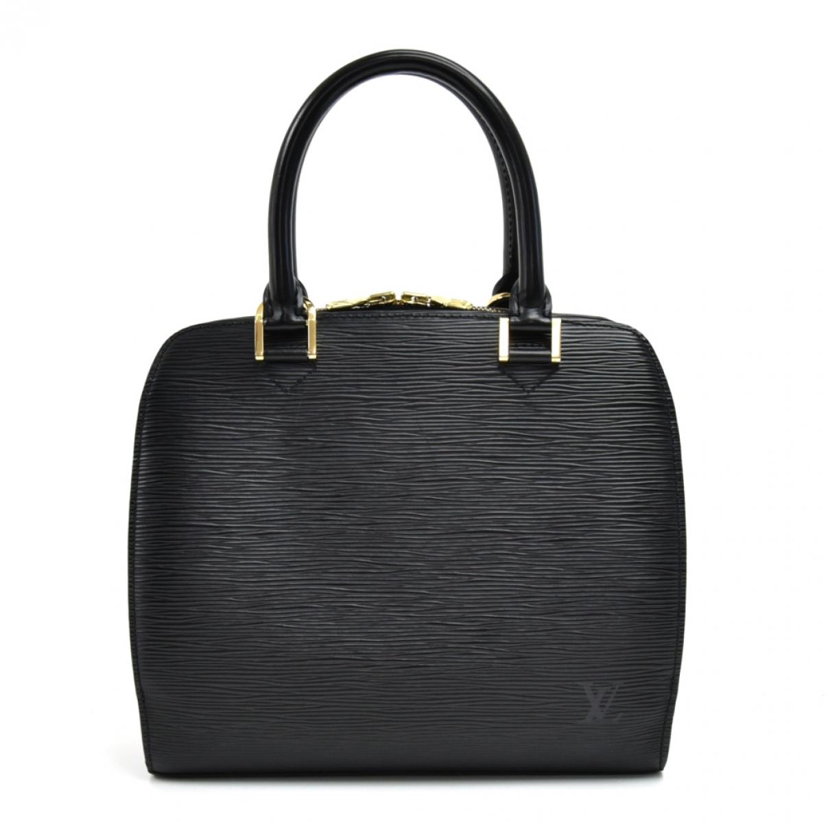 Lyst - Louis Vuitton Pont Neuf Leather Handbag in Black
