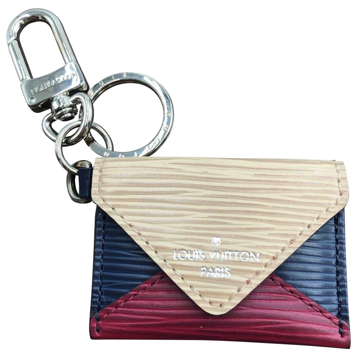 Louis Vuitton Pre-owned Other Leather Bag Charms in Blue - Lyst